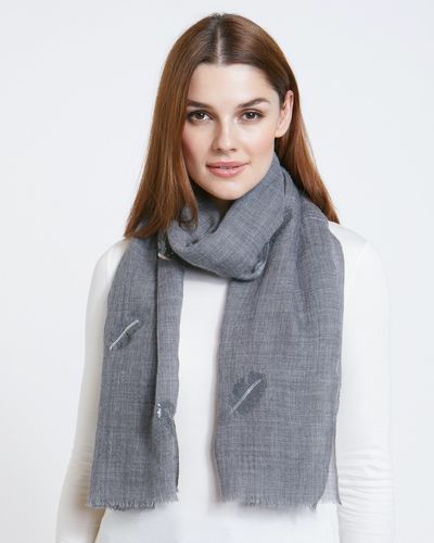 Paul Costelloe Living Studio Leaf Sequin Scarf